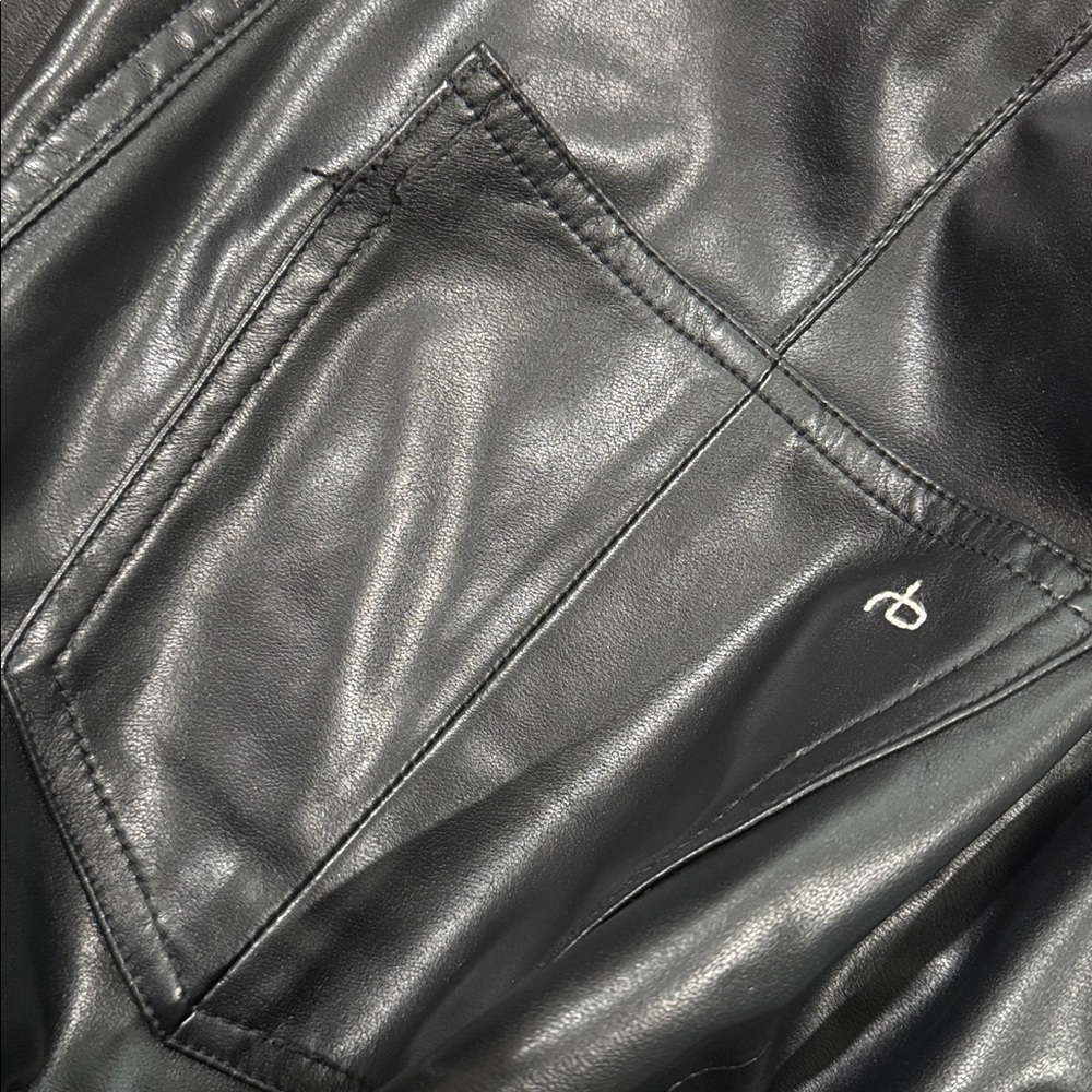 Rag & Bone faux leather leggings size M - Picture 6 of 8